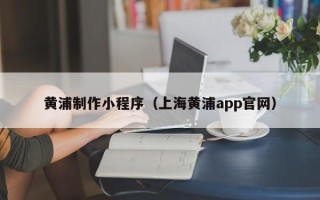 宁德黄浦制作小程序（上海黄浦app官网）