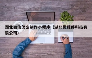 宁德湖北微信怎么制作小程序（湖北微程序科技有限公司）